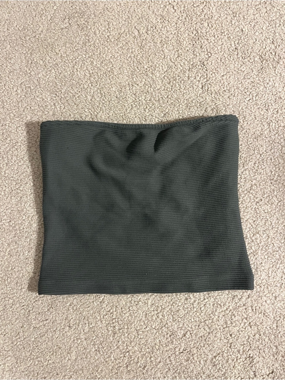 Dynamite Ribbed Green Tube Top